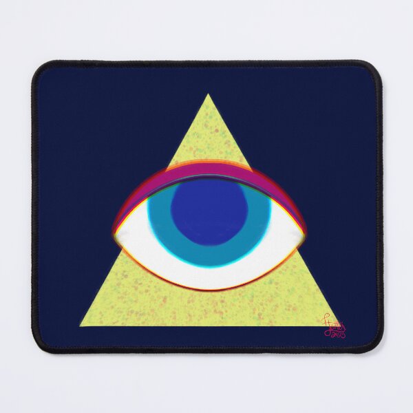 Item preview, All-Seeing Eye – Illuminati-Inspired Pyramid Illustration designed and sold by OopsieWeArted.