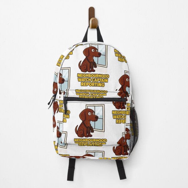 Item preview, Neighbourhood Watch Captain Dog - Funny Pet Security Guard Meme designed and sold by EdgyEdgeArt.