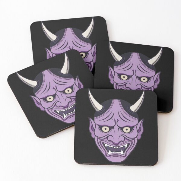 Item preview, Violet Japanese Oni Mask Hannya designed and sold by Kenshi_Ink.