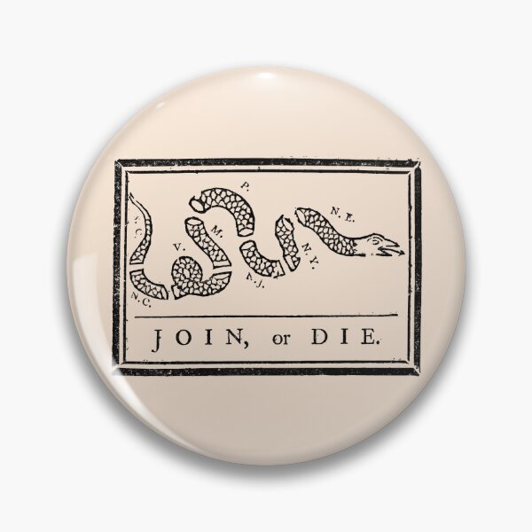 Item preview, Historic "Join, or Die" Snake by Benjamin Franklin designed and sold by MehMerchTees.