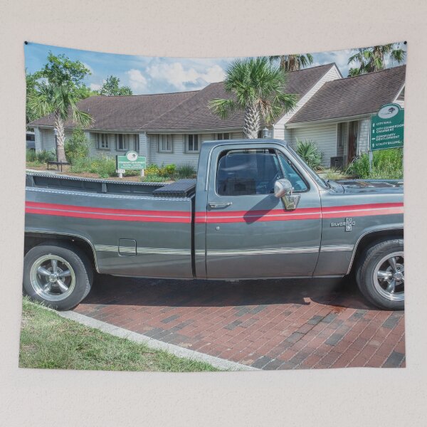 Item preview, 1987 Silver Chevrolet C10 Silverado Pick Up Truck X103 designed and sold by RichFrancoCars.