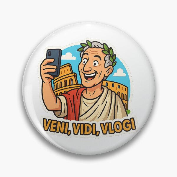 Item preview, Veni, Vidi, Vlogi – Julius Caesar Selfie designed and sold by Cheerioza.