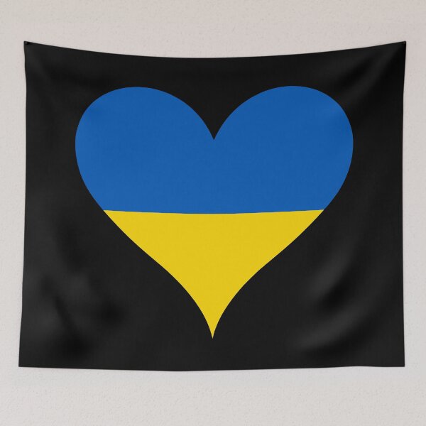 Item preview, Ukrainian Flag Heart designed and sold by NTGUILTY.