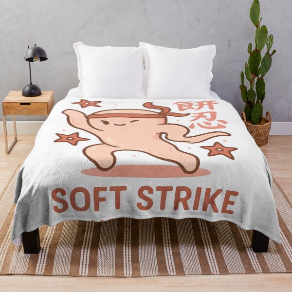 Item preview, Soft Strike Mochi Ninja - Cute Japanese Food Warrior Pun designed and sold by Alchemy Ink.