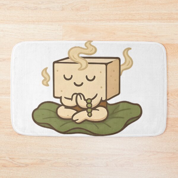 Item preview, Inner Peas - Zen Tofu Meditation Japanese Food Pun designed and sold by Alchemy Ink.