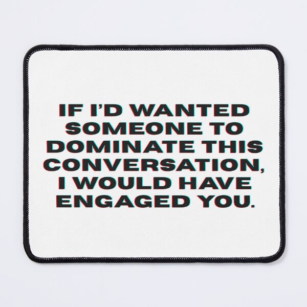 Item preview, Don't Dom My Convo, Bro designed and sold by Rat-Hot-Shirts.