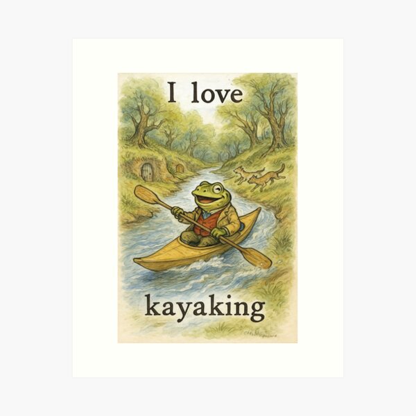 Item preview, I Love Kayaking designed and sold by Tridentulus.