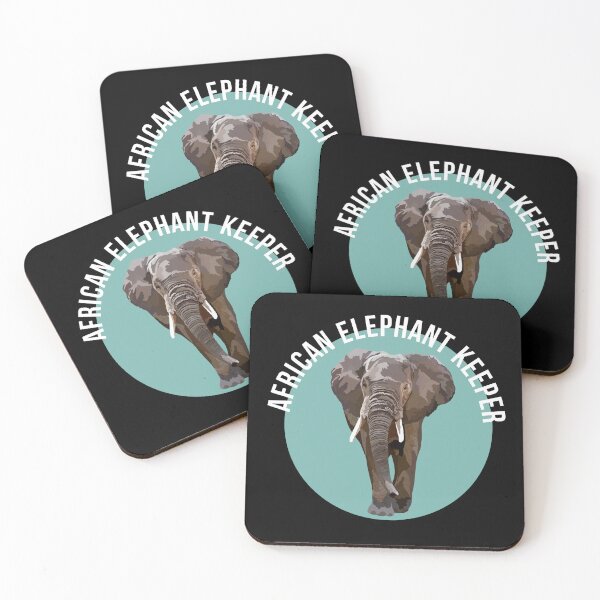 Item preview, A is for African Elephant Keeper,African Elephant Keeper Design – Dedicated Care and Conservation of Majestic Wildlife Artwork designed and sold by PrettylittlepastelUk.