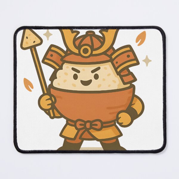 Item preview, Rice to Meet You - Cute Samurai Rice Bowl Japanese Food Pun designed and sold by Alchemy Ink.