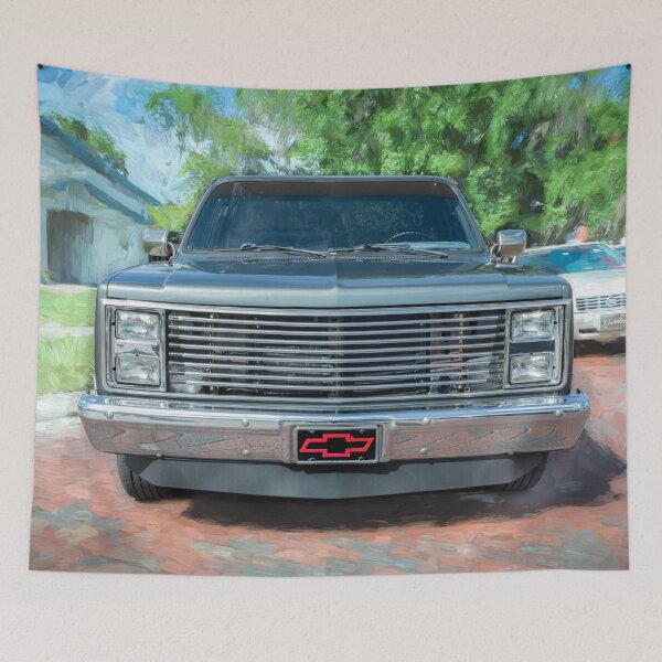 Item preview, 1987 Silver Chevrolet C10 Silverado Pick Up Truck X106 designed and sold by RichFrancoCars.