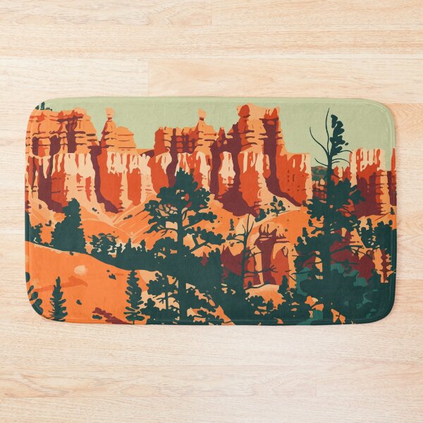 Item preview, Bryce Canyon Nature Minimalist Art Illustration designed and sold by LVTFCOarts.