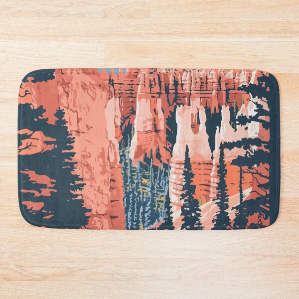 Item preview, Nature Bryce Canyon Minimalist Art Illustration designed and sold by LVTFCOarts.