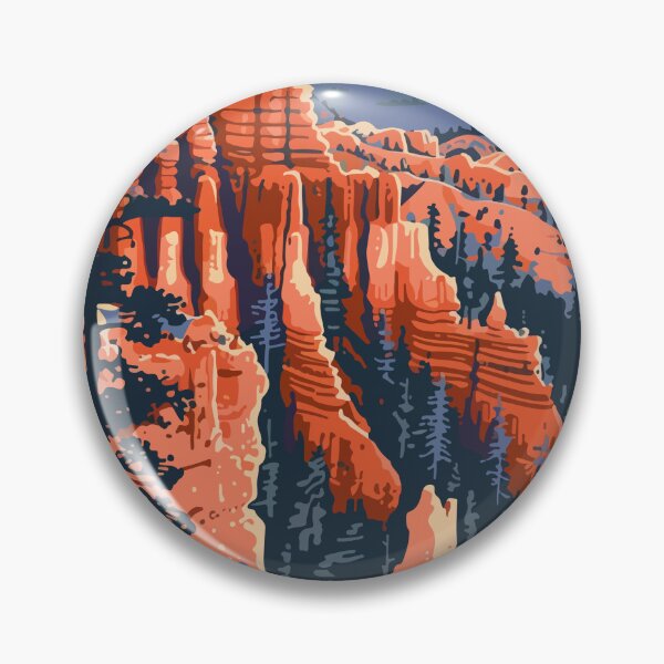 Item preview, Bryce Canyon Landscape Minimalist Art Illustration designed and sold by LVTFCOarts.