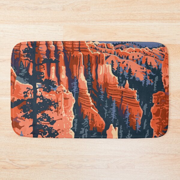Item preview, Bryce Canyon Landscape Minimalist Art Illustration designed and sold by LVTFCOarts.