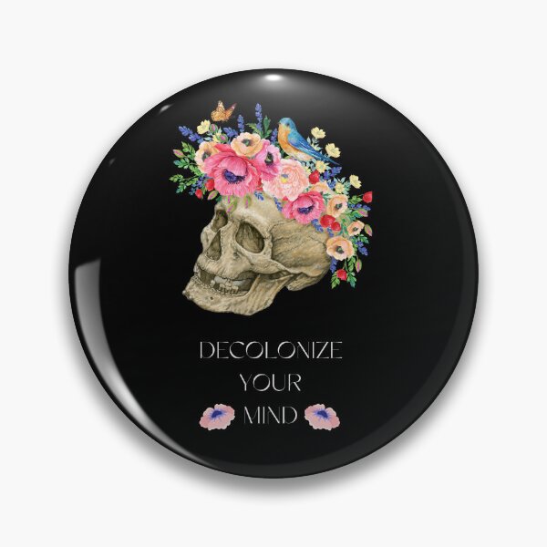 Item preview, Decolonize your mind skull designed and sold by earthandorigin.