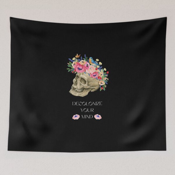 Item preview, Decolonize your mind skull designed and sold by earthandorigin.