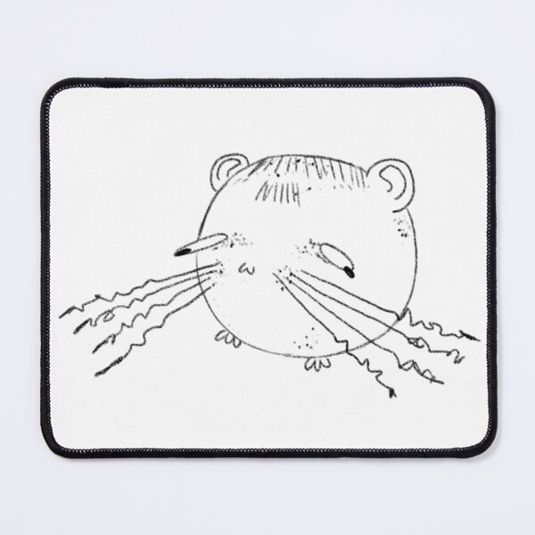 Item preview, Goofy hamster black designed and sold by OrangesAndFun.