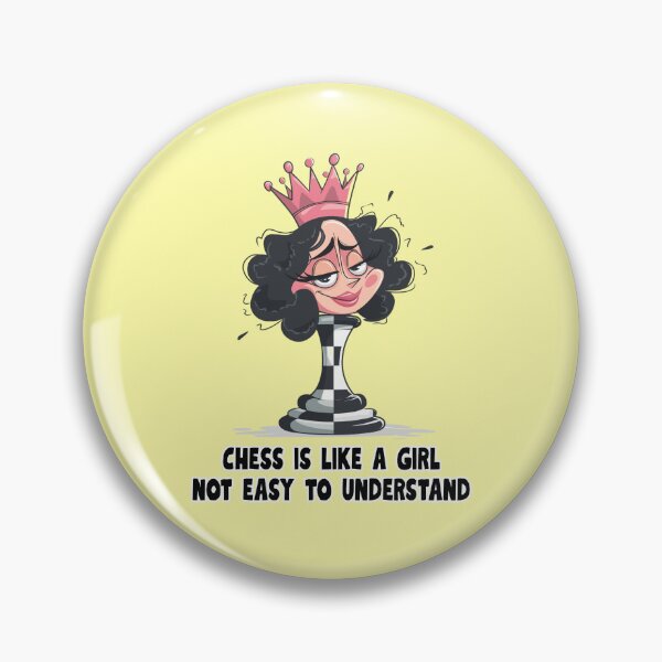 Item preview, Sassy Chess Queen – Not Easy to Understand designed and sold by OskArt design.