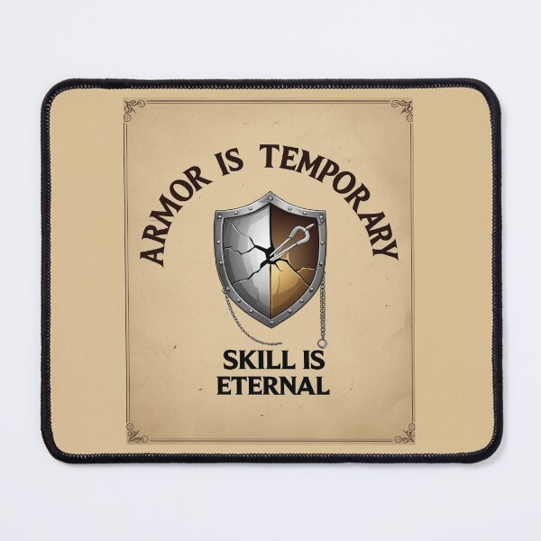 Item preview, Forged by Practice – Eternal Skill Crafter Quote" designed and sold by Mythic Tide.