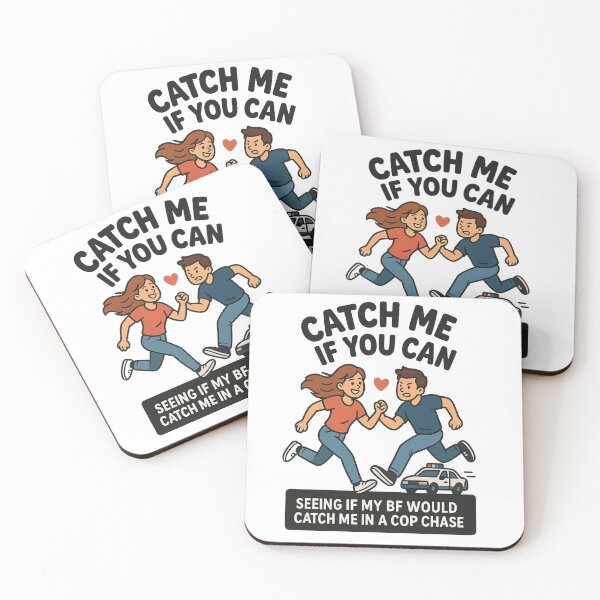 Item preview, TikTok Couple Chase Trend T-Shirt – “Catch Me If You Can” Cute Cartoon Design designed and sold by Rahmounik.