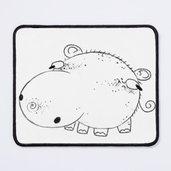 Item preview, Round Piggy black designed and sold by OrangesAndFun.