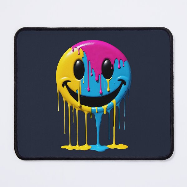 Item preview, CMYK Smiley Drip designed and sold by Indoni.