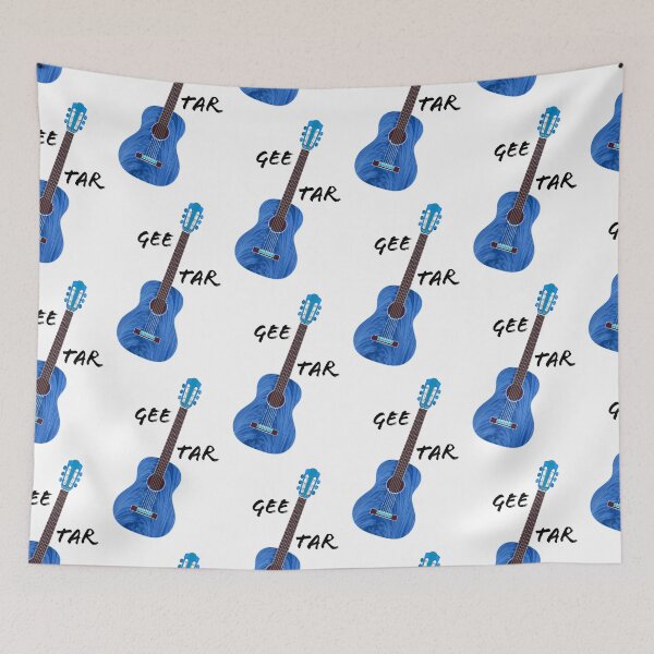 Item preview, Gee Tar in blue  V2 For Guitar Lovers designed and sold by TerenceLacey.