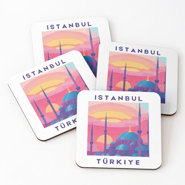 Item preview, Istanbul Turkey Art – Vibrant Cityscape Print designed and sold by WanderingPrints.