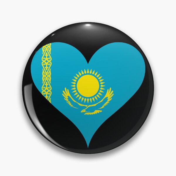 Item preview, Kazakhstan Flag Heart designed and sold by NTGUILTY.