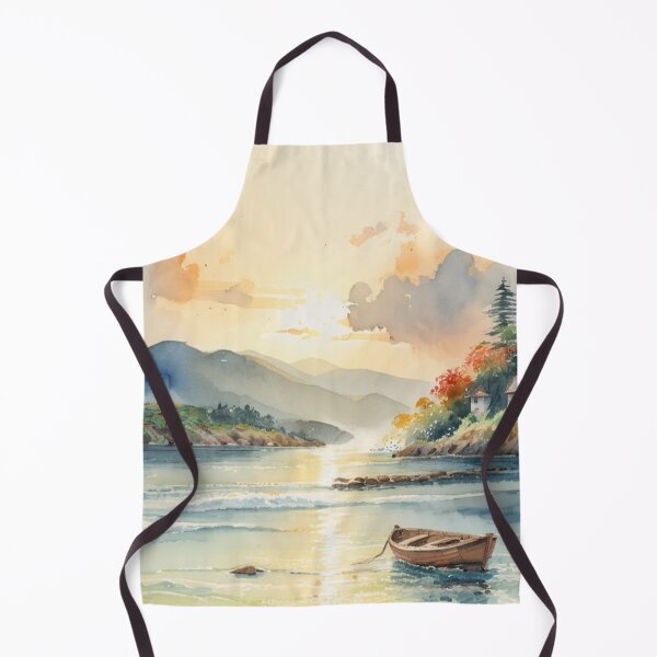 Item preview, salcombe estuary from south sands beach3（watercolour + AI） designed and sold by artsmeow.