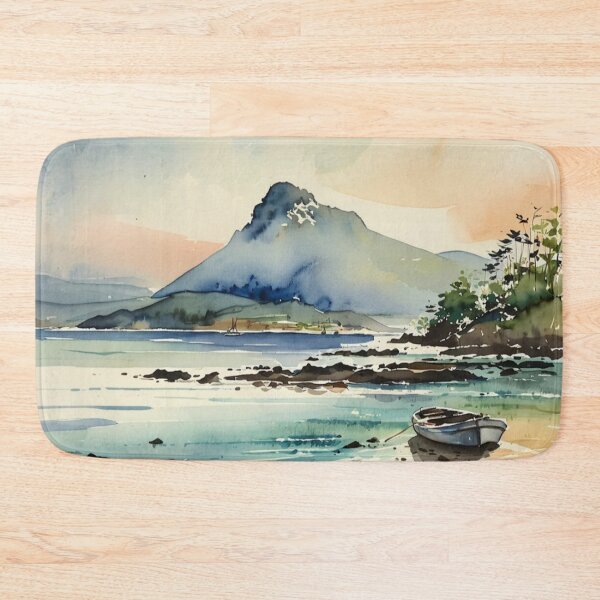 Item preview,  salcombe estuary from south sands beach2（watercolour + AI） designed and sold by artsmeow.