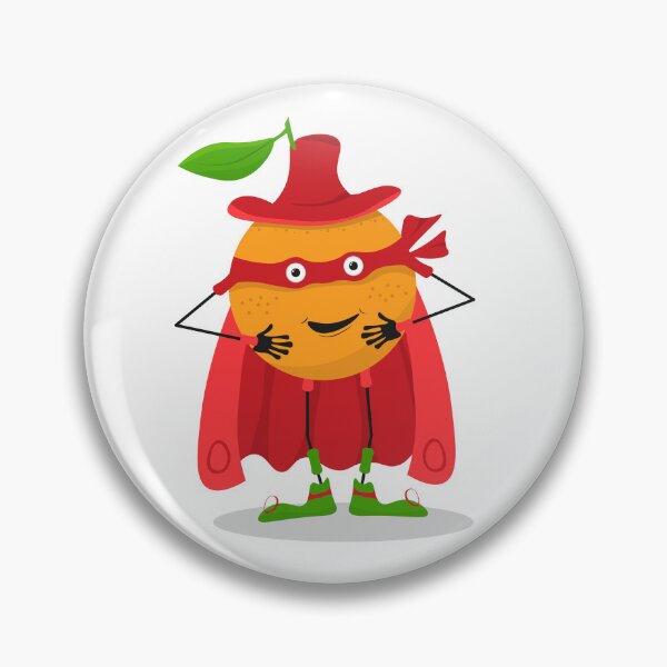 Item preview, Cheerful Orange Superhero Character designed and sold by rymarenko.