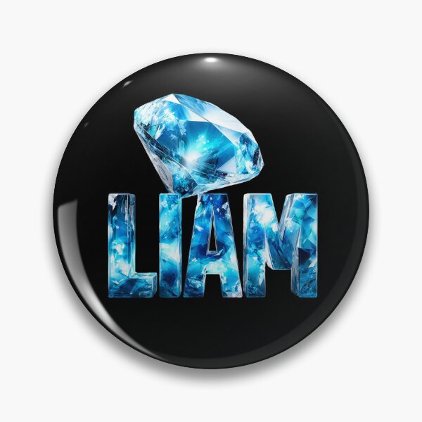 Item preview, LIAM – Blue Diamond Name Design designed and sold by VisionaryVeils.