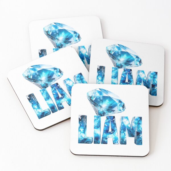 Item preview, LIAM – Blue Diamond Name Design designed and sold by VisionaryVeils.