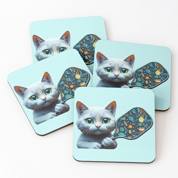 Item preview, Cuddly Kitten Training to be Pickleball Player designed and sold by RickGoulet.