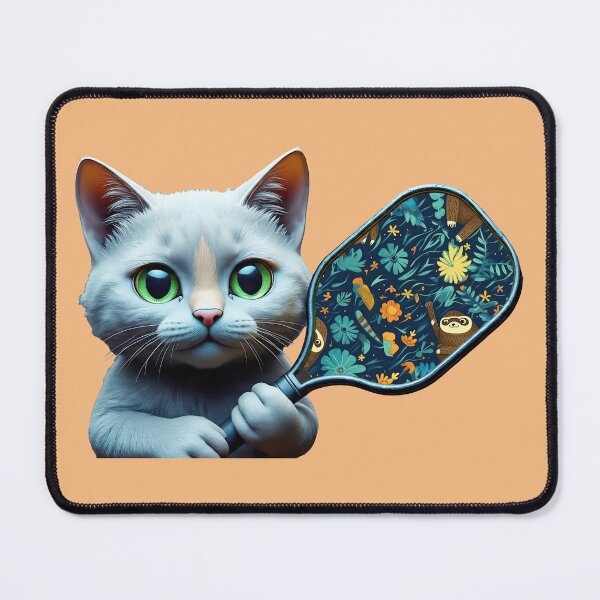 Item preview, Cuddly Kitten Training to be Pickleball Player designed and sold by RickGoulet.