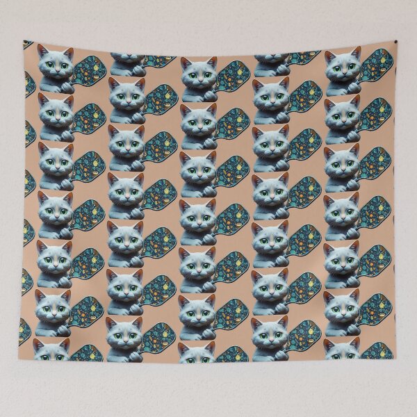 Item preview, Cuddly Kitten Training to be Pickleball Player designed and sold by RickGoulet.
