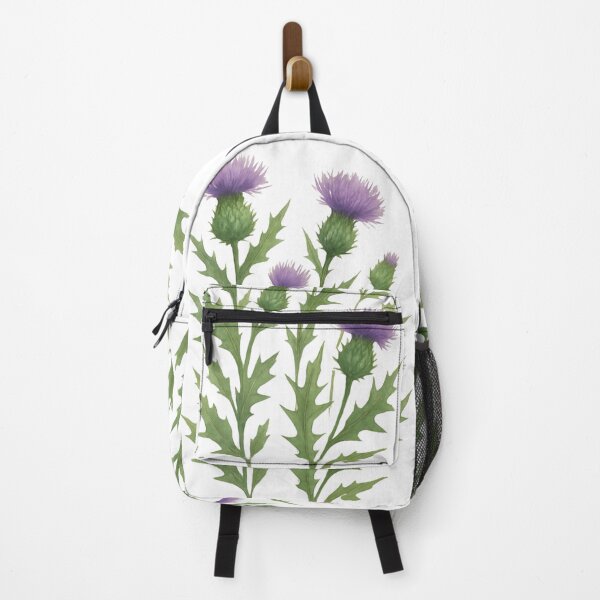 Item preview, Watercolor Thistle Botanical Shower Curtain designed and sold by بيلا آرت بي آر دي.