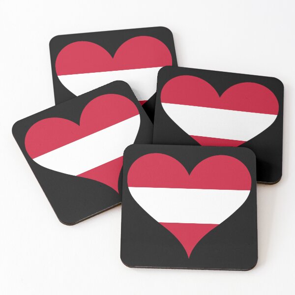 Item preview, Austrian Flag Heart designed and sold by NTGUILTY.