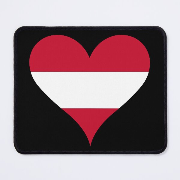 Item preview, Austrian Flag Heart designed and sold by NTGUILTY.