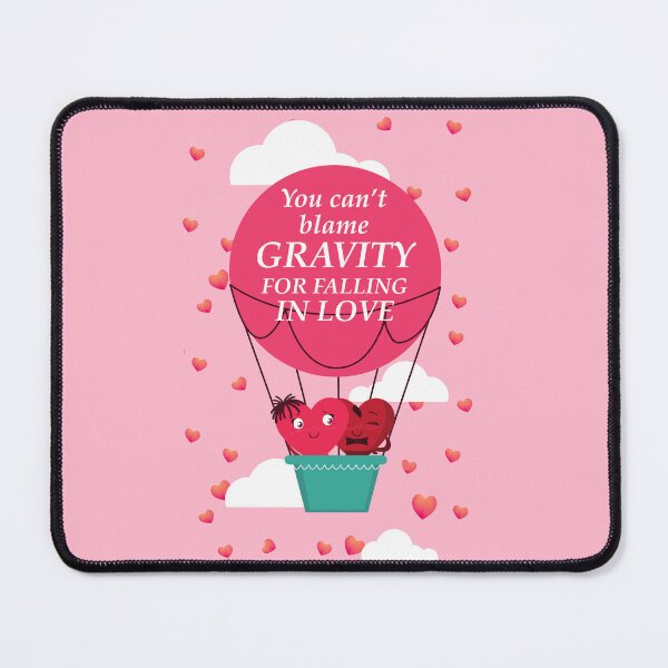Item preview, You Can’t Blame Gravity for Falling in Love Quote Design | Romantic Einstein Inspiration designed and sold by ArtsyExplorer.