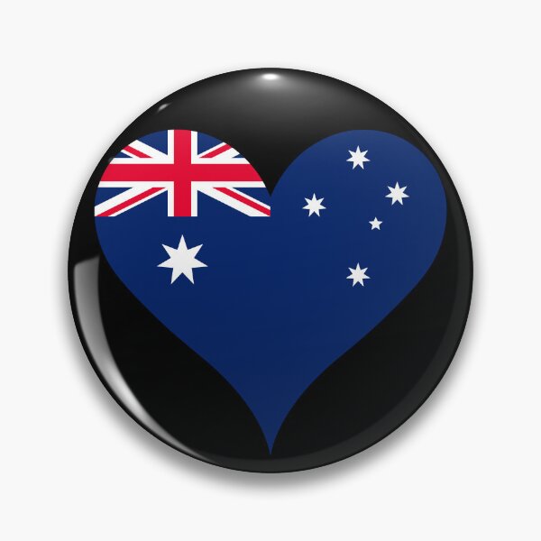 Item preview, Australian Flag Heart designed and sold by NTGUILTY.