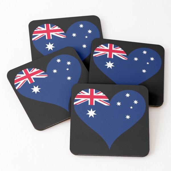 Item preview, Australian Flag Heart designed and sold by NTGUILTY.