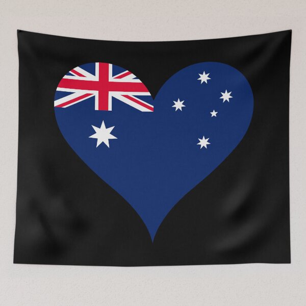 Item preview, Australian Flag Heart designed and sold by NTGUILTY.