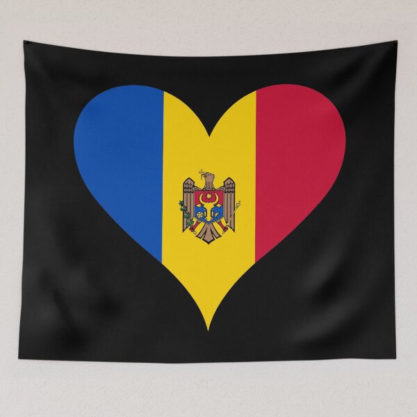 Item preview, Moldova Flag Heart designed and sold by NTGUILTY.