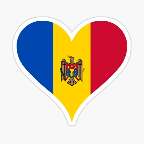 Item preview, Moldova Flag Heart designed and sold by NTGUILTY.