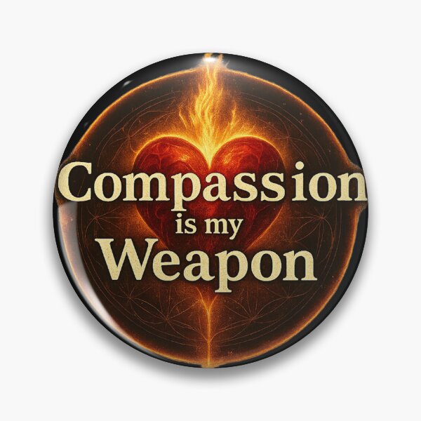 Item preview, Compassion is My Weapon – Sacred Grit Sticker designed and sold by Mōnk Mode Society.