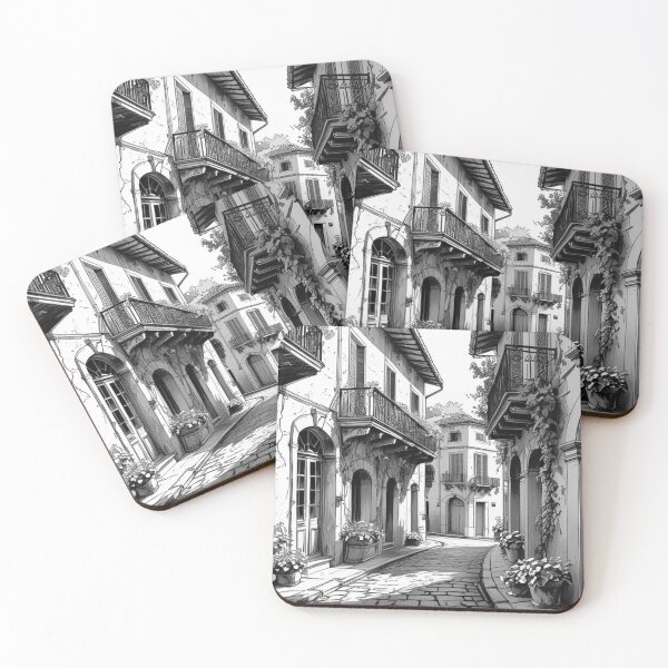 Item preview, Lifestyle Hub: Vintage European Alley - BW designed and sold by M&M Lifestyle Hub.
