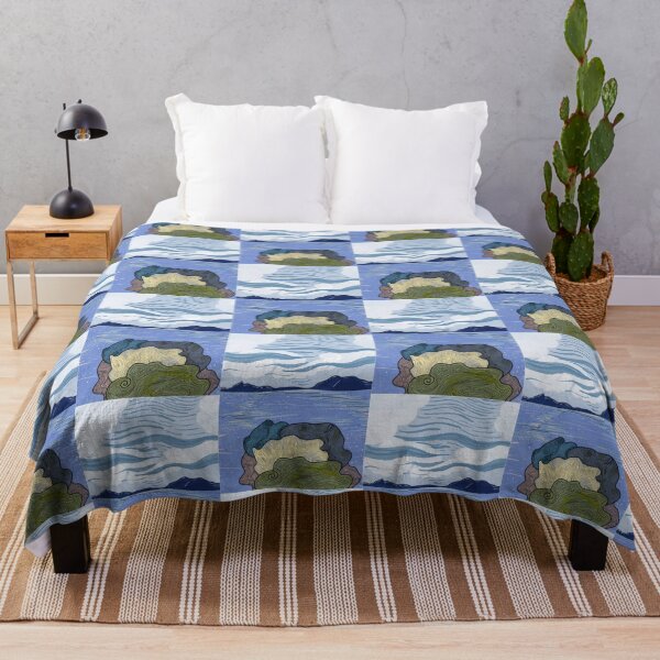 Item preview, Seashore and stone. Water and mountain cloud. designed and sold by tenkenryujin.