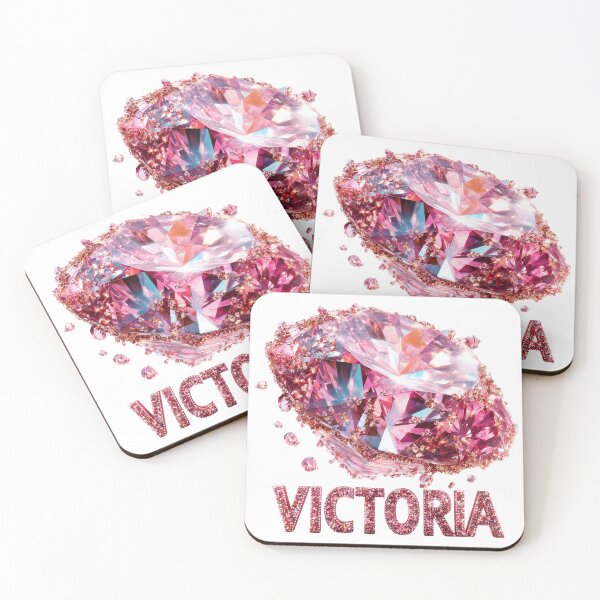 Item preview, VICTORIA – Pink Diamond Name Art designed and sold by VisionaryVeils.